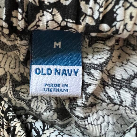 Old Navy Sleeveless Square Neck Tie-Back Cutout Maxi Swing Dress Womens M Black - Picture 5 of 9